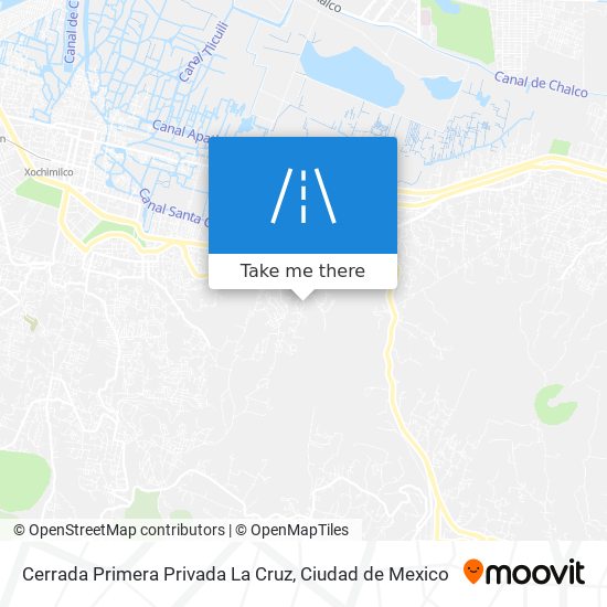 Mapa de Cerrada Primera Privada La Cruz