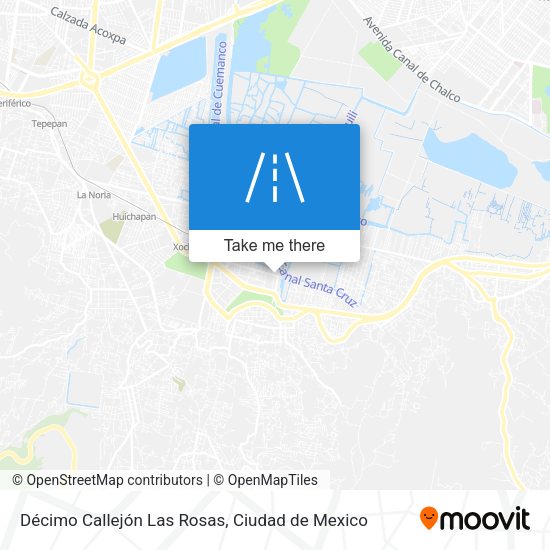 Décimo Callejón Las Rosas map