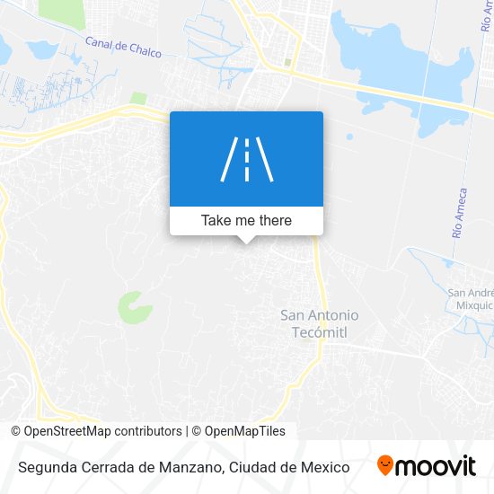 Mapa de Segunda Cerrada de Manzano