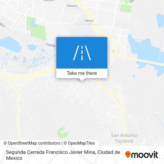 Segunda Cerrada Francisco Javier Mina map