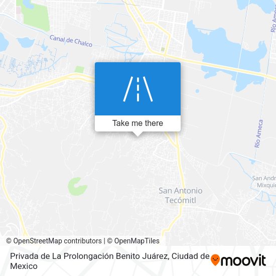 Privada de La Prolongación Benito Juárez map