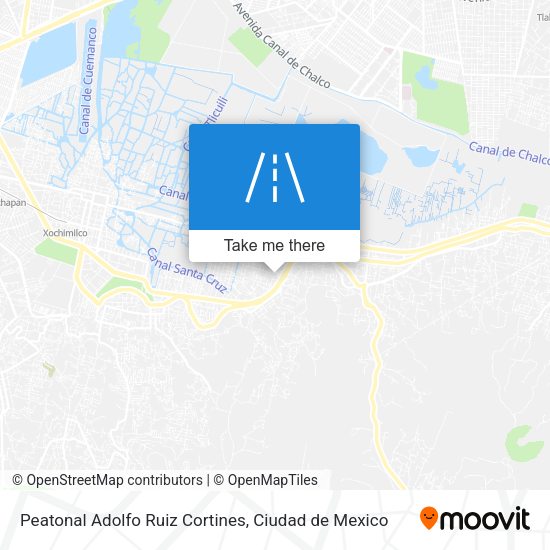 Peatonal Adolfo Ruiz Cortines map
