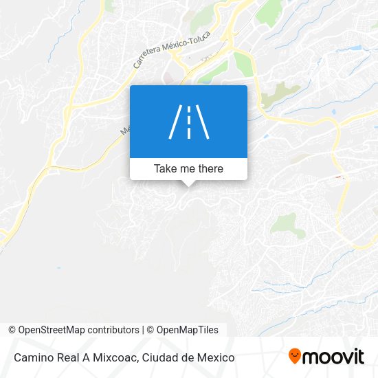 Camino Real A Mixcoac map
