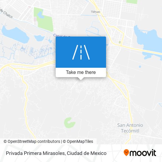 Privada Primera Mirasoles map