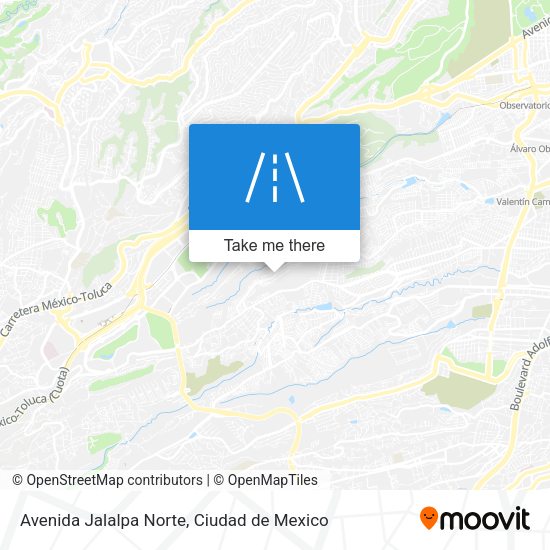 Mapa de Avenida Jalalpa Norte