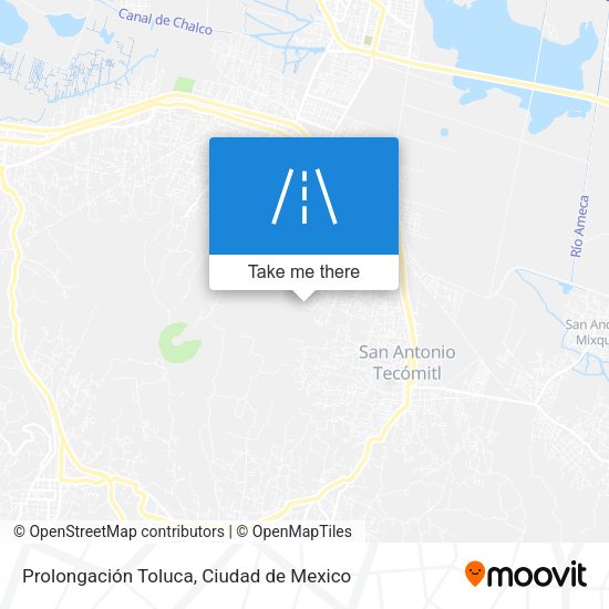 Prolongación Toluca map