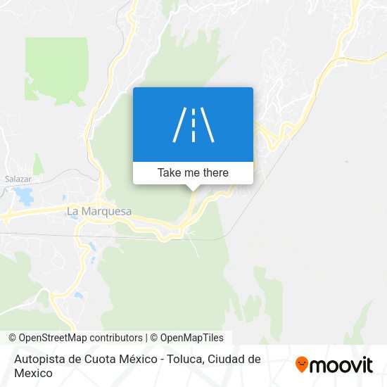 Autopista de Cuota México - Toluca map