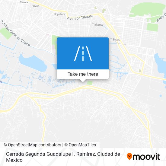 Mapa de Cerrada Segunda Guadalupe I. Ramírez