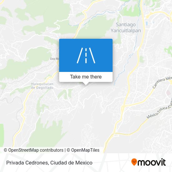 Privada Cedrones map