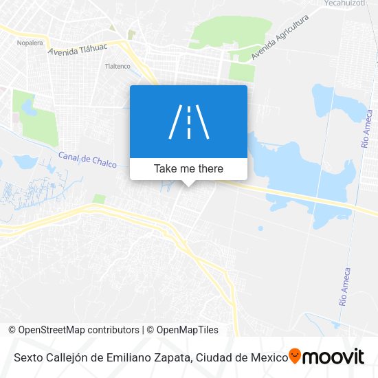 Sexto Callejón de Emiliano Zapata map