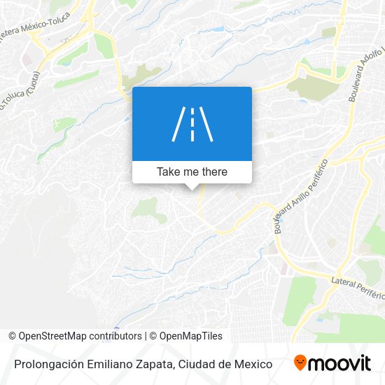 Mapa de Prolongación Emiliano Zapata