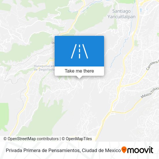 Privada Primera de Pensamientos map