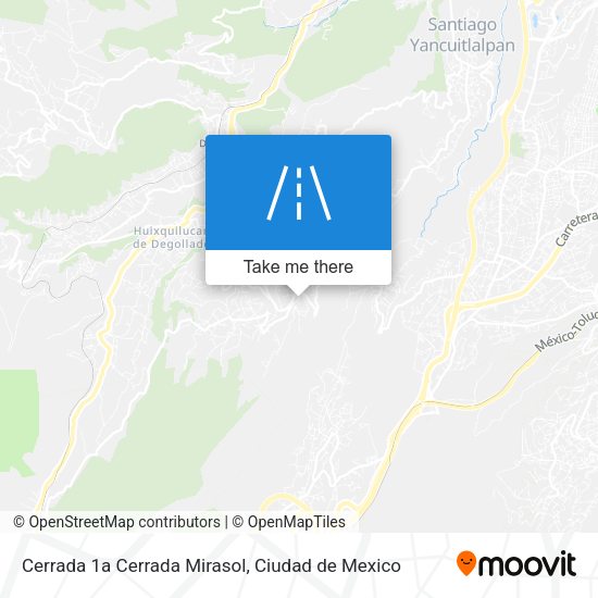 Cerrada 1a Cerrada Mirasol map