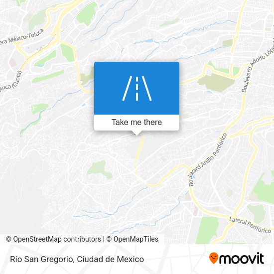 Río San Gregorio map