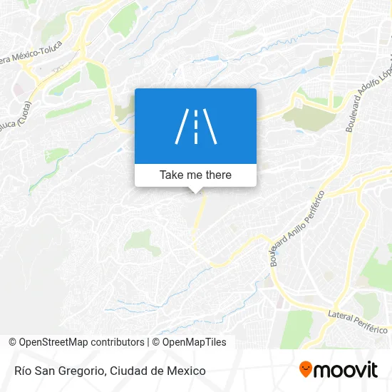 Río San Gregorio map