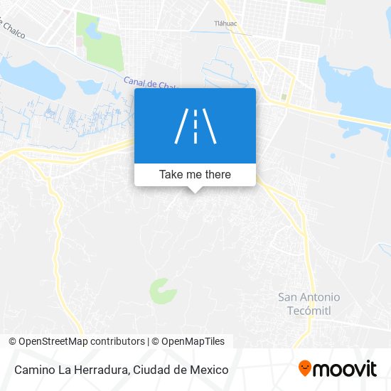 Camino La Herradura map