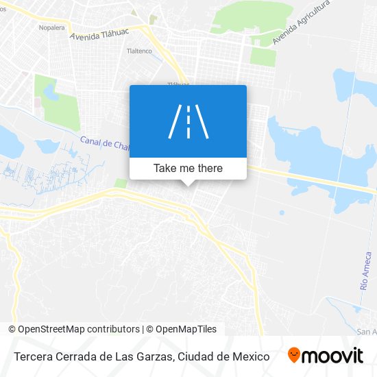Tercera Cerrada de Las Garzas map