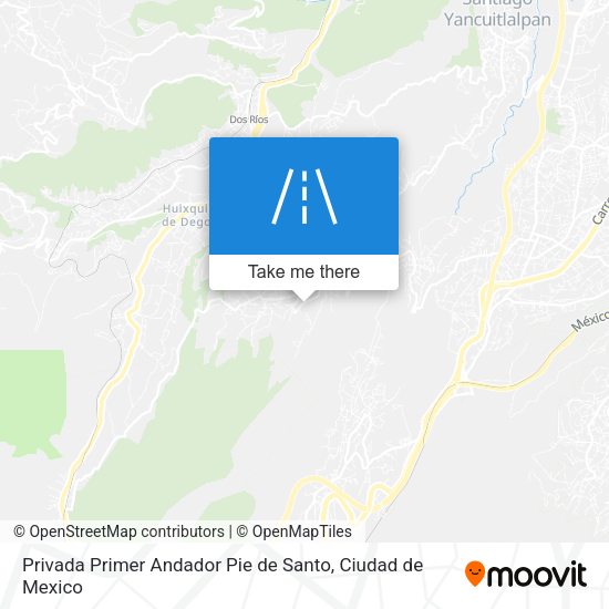 Privada Primer Andador Pie de Santo map
