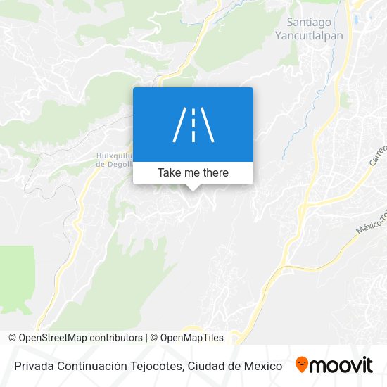 Mapa de Privada Continuación Tejocotes