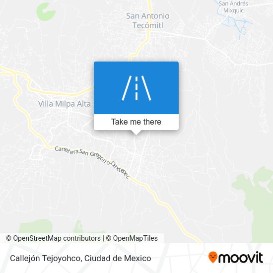 Callejón Tejoyohco map