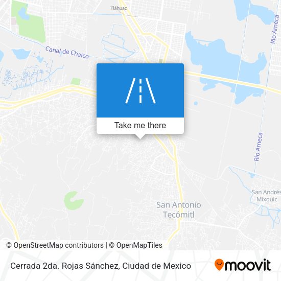 Mapa de Cerrada 2da. Rojas Sánchez