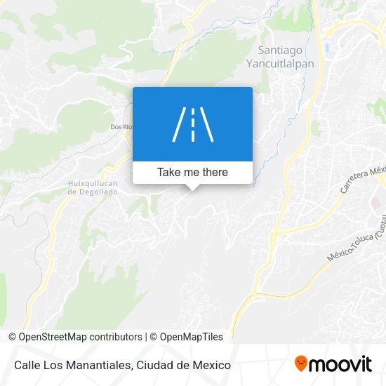Calle Los Manantiales map