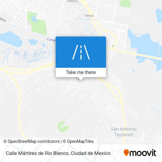 Mapa de Calle Mártires de Río Blanco