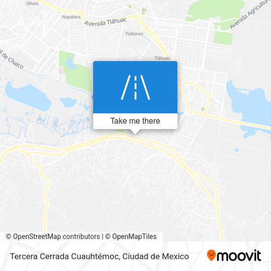 Mapa de Tercera Cerrada Cuauhtémoc