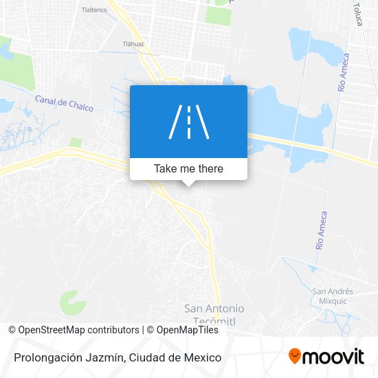 Prolongación Jazmín map