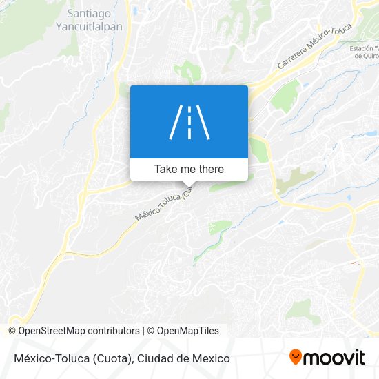 Mapa de México-Toluca (Cuota)