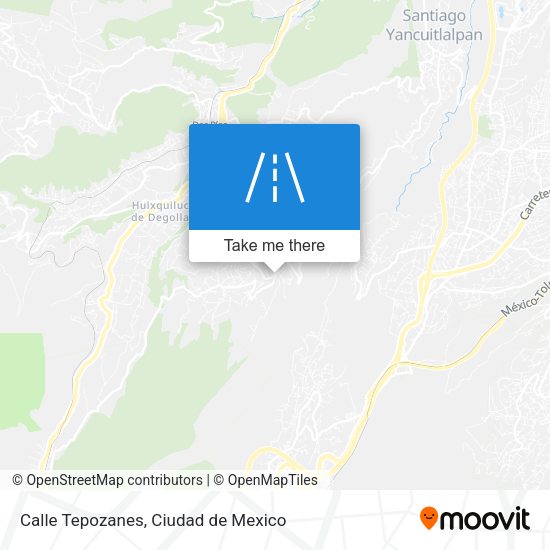 Mapa de Calle Tepozanes