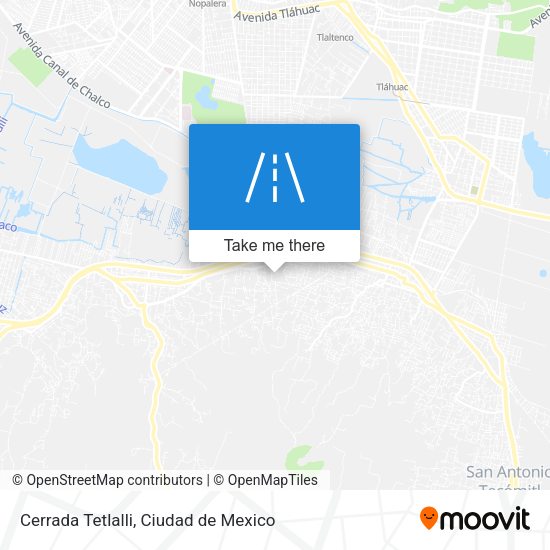 Mapa de Cerrada Tetlalli