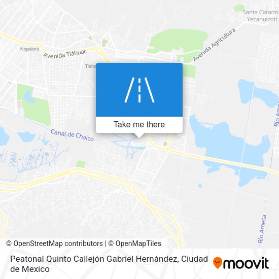 Peatonal Quinto Callejón Gabriel Hernández map