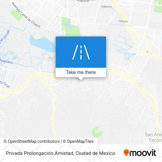 Privada Prolongación Amistad map