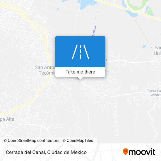 Cerrada del Canal map