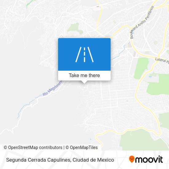 Mapa de Segunda Cerrada Capulines