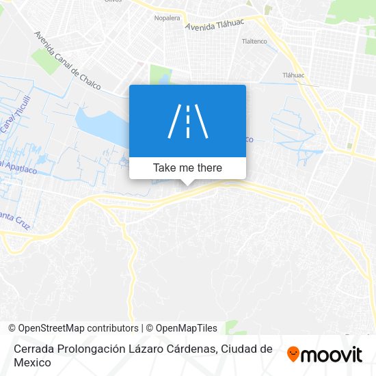Mapa de Cerrada Prolongación Lázaro Cárdenas
