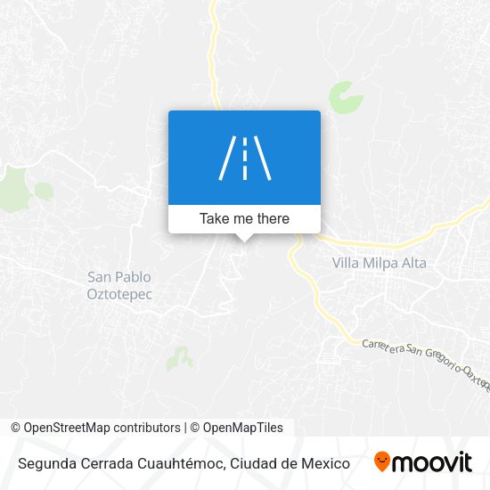 Segunda Cerrada Cuauhtémoc map