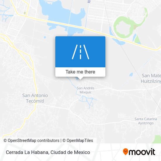 Cerrada La Habana map