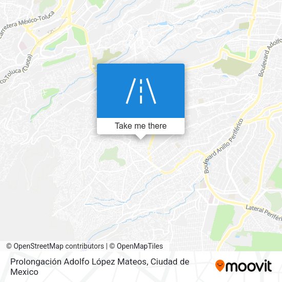Prolongación Adolfo López Mateos map