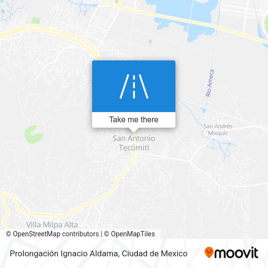 Prolongación Ignacio Aldama map