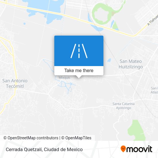 Cerrada Quetzalí map