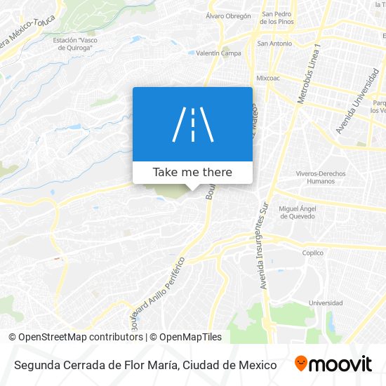 Segunda Cerrada de Flor María map