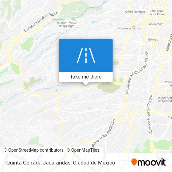 Mapa de Quinta Cerrada Jacarandas
