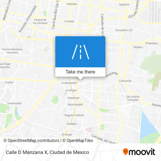 Calle D Manzana X map
