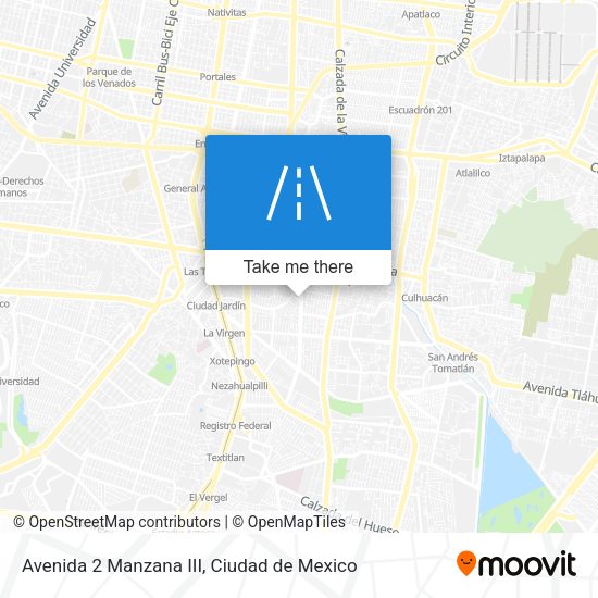 Avenida 2 Manzana III map