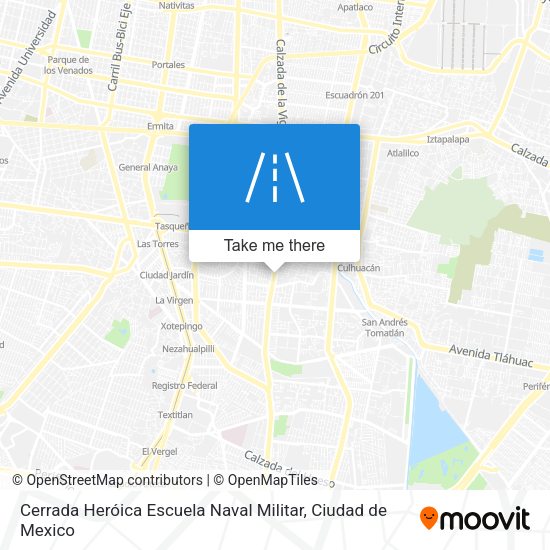 Mapa de Cerrada Heróica Escuela Naval Militar