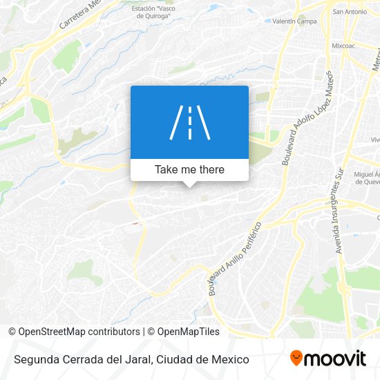 Mapa de Segunda Cerrada del Jaral