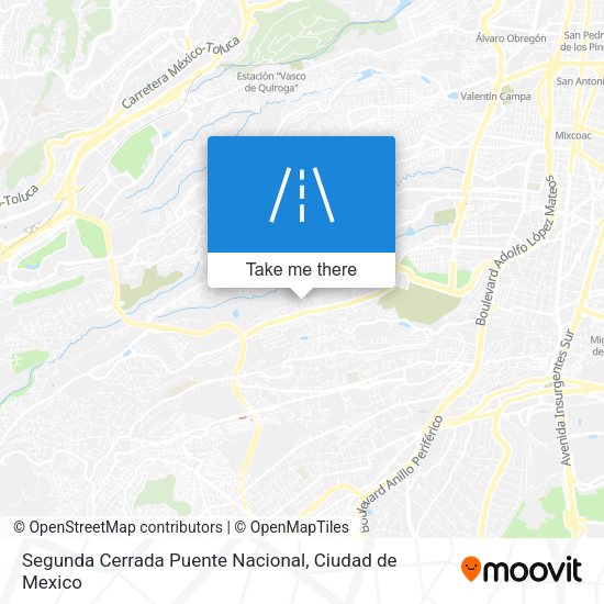Segunda Cerrada Puente Nacional map