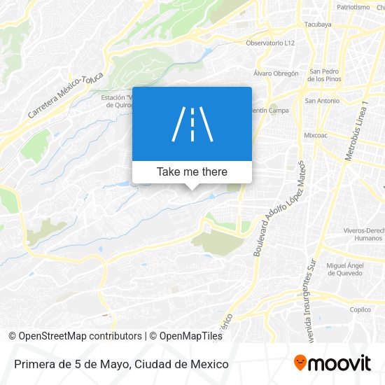 Mapa de Primera de 5 de Mayo